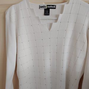Vintage Jamie Sadock White Sweater Size L